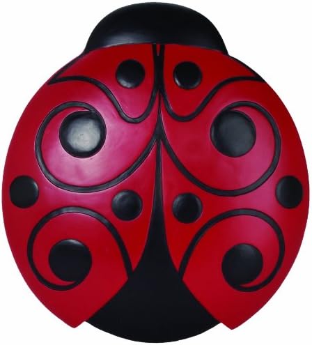 Spoontiques - Garden Ornament - Ladybird Stepping Stone - Decorative Stone for Garden
