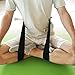 Ueasy Meditation Seat Belt Healthy Posture Support Strap for Comfortable Sitting and Meditation in the Lotus Asana Position