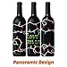 Christmas Wine Bottle Gift Covers- Blind Wine Tasting Covers- Stretchy Wine Gift Bags Alternative- Reusable Wine Bottle Bags for Gifts- 5 Colorful Assortments for Any Occasion- Includes 5 Gift Tags