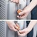 2 Pack TSA Approved Luggage Locks with Keys for Travel – Flexible Ultra Secure Mini Key Padlock & Metal Zinc Alloy Material – Orange