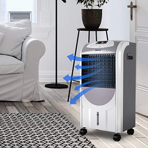 COSTWAY Air Cooler and Heater, Compact Portable cooler with Fan Filter
