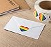 Juvale Gay Pride Self Adhesive Sticker Roll, Rainbow Heart (1.5 x 1.7 in, 1000 Pack)