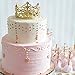 Craft and Party Mini Prinrcess Gold Crown Cake Topper for wedding party cake decoration. (Gold)
