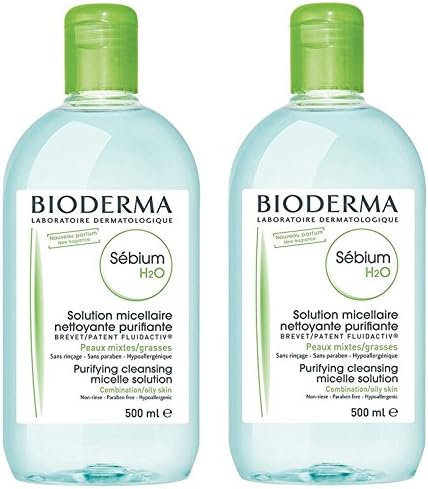 Sebium H20 Solution Micellaire Purifying Clensing micelle solution for Sensitive, Oily, and Combination Skin (Pack of 2)