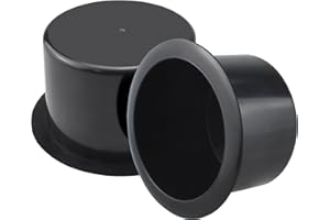 SDTC Tech Black Sofa Cup Holder, Universal Plastic Recessed Cup Holder for RV Boats, Cars, Sofas and Golf Carts (2-Piece)