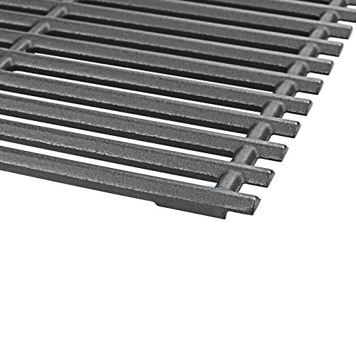 Uniflasy 17 Inches Matte Cast Iron Cooking Grid Grates for Charbroil
