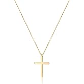 zmzdp Cross Necklace for Women 14K Gold Plated Cross Chain Dainty Small Layered Choker Cross Pendant Necklaces Waterproof Non Tarnish Faith Jewelry Gifts for Women Trendy Simple Geometric Necklace