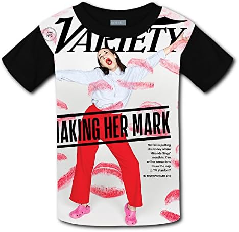 Unisex Kids Miranda Sings 3D T-Shirt Short Sleeves Tee Creative XS