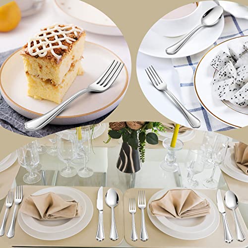 LIANYU 20Piece Silverware Cutlery Set for 4, Stainless Steel Flatware Eating Utensils Set with