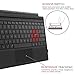 Fintie Microsoft Surface Pro 6 / Surface Pro 5 / Pro 4 / Pro 3 Type Cover, [7-Color Backlit] Ultra-Slim Portable Wireless Bluetooth Keyboard with Trackpad and Built-in Rechargeable Battery, Gray