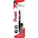 Pentel P200 Automatic Pencil, 0.5 mm - Black