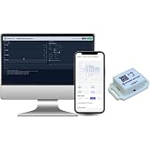 EVB Lite Wi-Fi Vibration Sensor up to 1.6 kHz | 3-Axis Accelerometer | Wi-Fi &amp; AP Mode | Free Device Hub Software | DIY, Hobbyist &amp; Personal Use Motion Sensor