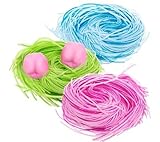 Edible Candy Easter Grass - 1 bag (1 oz) Green - GREEN APPLE Flavored