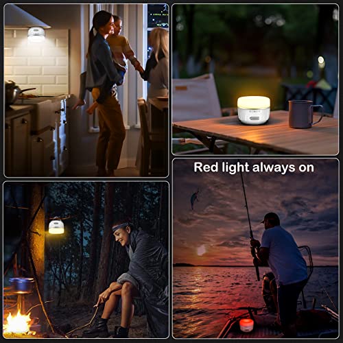 Sinvitron LED Camping Lantern Rechargeable,Tent Lights With Remote Control,1000LM Up To150H Running,5200mAh Camping Light, Emergency Light