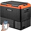AAOBOSI 12 Volt Car Refrigerator 53 Quart (50L) RV Portable ...