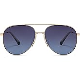 BOBUXLIIN Classic Womens Sunglasses Tangle Free Polarized Aviator Sunglasses for Women with UV Protection 2026 Trendy Shades