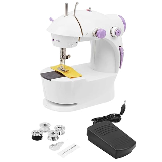 MWMALLINDIA Plastic Double Stitches Desktop Multi-Functional Electric Sewing Machine for