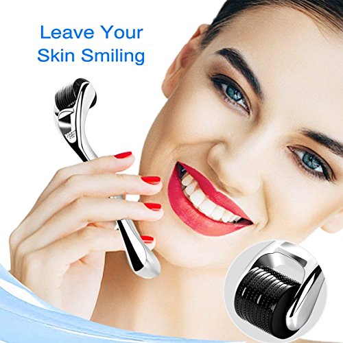 Healthy Care Derma Roller Needle Skin Care 540 Micro Needles Titanium Microneedling Tool,Silver - //medicalbooks.filipinodoctors.org