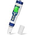 ORAPXI Pool Salt Tester Salinity Meter 6 in 1- Salt pH ORP TDS EC Temp Meter pH Meter for Pool Salt pH ORP Tester pH and EC Tester for Hydroponics, Saltwater Pool, Hot Tubs, Aquarium