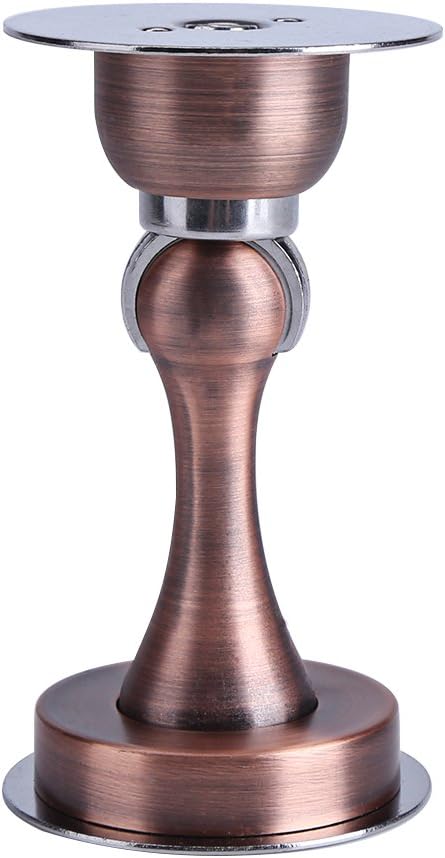 Yosoo Magnetic Door Stopper 304 Stainless Steel Premium Free Drill Door Stop Catch Holder for Home and Office(Copper)