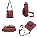 Scarleton Crossbody Bags for Women Purses and Handbags Multi Pocket Shoulder Bag Faux Leather Small, H183320 - Burgundy