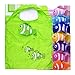 Moolecole 10pcs Fish Cute Portable Shopping Bag Foldable Grocery Bag Handle Bag in Folding Bags