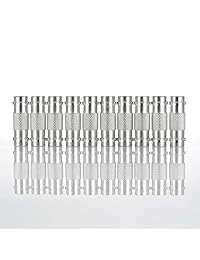 warmstor 10 pcs BNC hembra a BNC Hembra Conector Recto de adaptador de cámara de seguridad CCTV