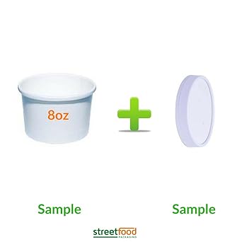 Recipiente para sopa de papel blanco con tapas de ventilación ...