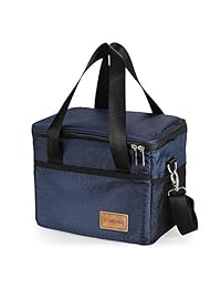 TOMSHOO Insulated Lunch Bag with Zipper Reusable F
