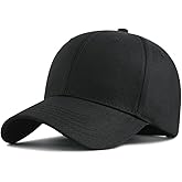 Oversize XXL Baseball Cap Cotton Big Head Hats Solid Color Large Head Hats Plus Size Hat Adjustable 23"-25.5"