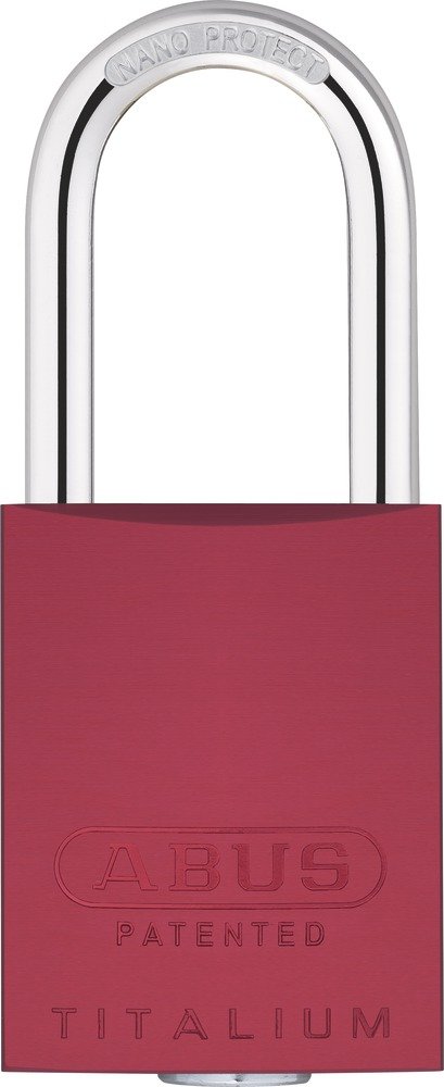 ABUS 83 AL/40 red – Aluminium Padlock Without Cylinder 40 mm Red