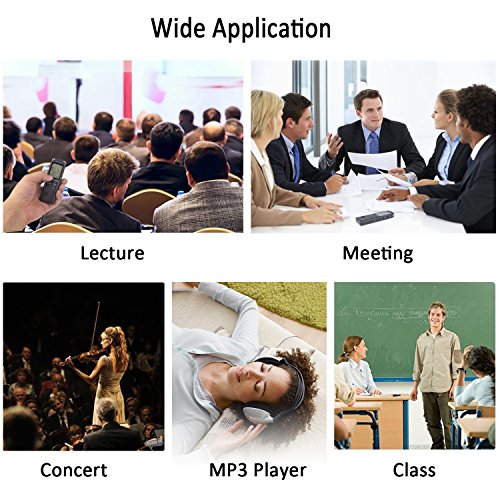 image for Digital Voice Recorder,ieGeek 8GB 1536Kbps USB Sound Audio Recorder Mu