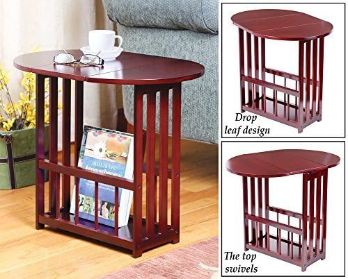 Mission Style Wood Drop Leaf Table