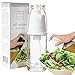 Oil Sprayer Gourmet Olive Oil and Vinegar Mister and Dispenser | Air Pressure Only Non-Aerosol Clog-Free, White
