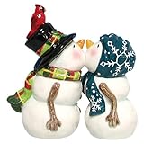 Westland Giftware Mwah Magnetic Snow People Salt and Pepper Shaker Set, 4-Inch