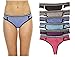 Just Intimates 12134-6 Cotton Panties/Thong Underwear (Pack of 6)