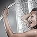 Aoche 5 Function Luxury Handheld Shower Head with Hose and Bracket Holder, Massage, Rainfall, Spa Experience, High Pressure, Water Saving, Easy Installation, Chrome Finish