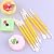 DUFUSTORE 8 Pcs Flower Sugarcraft Fondant Cake Decorating Modelling kit -Yellow