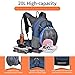 BONLEX Cycling Hydration Pack Biking Backpack 20L Multi-Function Riding Backpack with Insulation Compartment 3LWater Bladder Available(No Included) Lightweight Daypack Hiking Backpack (Sapphire Blue)