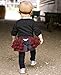 RuffleButts Infant / Toddler Girls Solid Knit Footless Ruffle Tights - Black - 6-12m