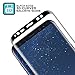3D Curved Ballistic Glass Screen Protector for Samsung Galaxy S8 (2017), 1 Pack Tempered Glass by Tech Armor