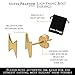 Lightning Bolt Stud Earrings in 18k Gold-plated 925 Sterling Silver by Silver Phantom Jewelry