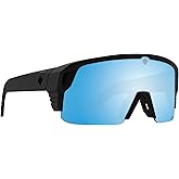 SPY Optic Monolith 5050, Cylindrical Shield Semi-rimless Sunglasses, Color and Contrast Enhancing Lenses