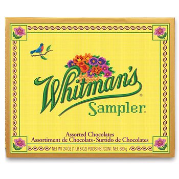 Whitmans 60-Pc. Assorted Chocolates Sampler, 24 oz.