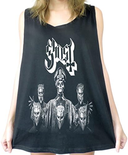 Modman Men's Ghost Band Team Devil Punk Tank Top Medium Black
