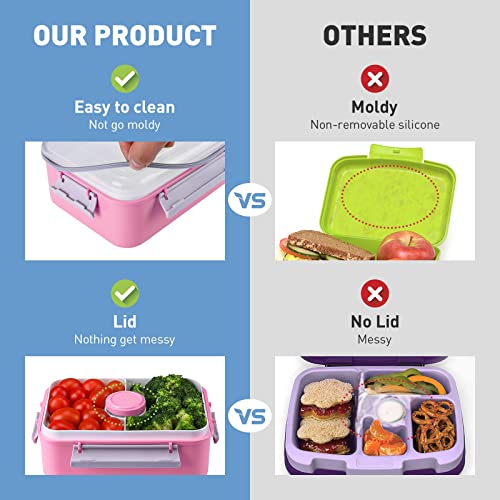 DANIA & DEAN Lunch Container Bento Box for Kid/Adult, Large 54oz Salad