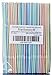 220 Pack 8.5 inch Drinking Straws Multi Colored Striped Flexible Small Diameter Bendy Disposable Plastic Drinking Straws