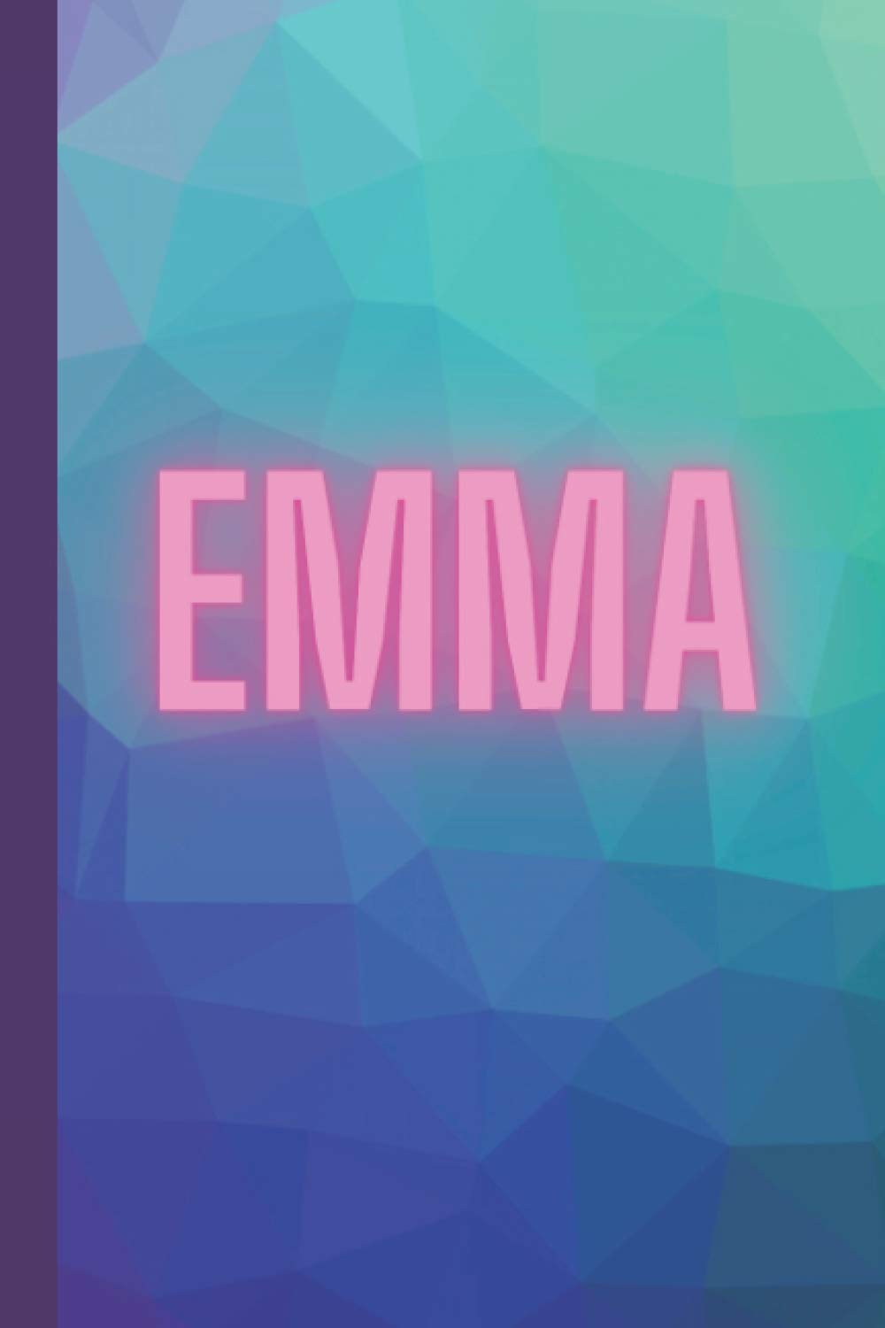 Emma Personalised Notebook (6" x 9"): Lined personalised Notebook gift