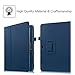 Fintie Case for Insignia Flex 10.1 Inch Tablet NS-P10A7100/NS-P10A8100, Slim Fit Premium Vegan Leather Folio Cover with Stylus Holder, Navy