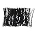 Sunmns 250 Piece Metallic Twist Cable Cord Wire Ties Reusable Fastening (6 Inch, Black)